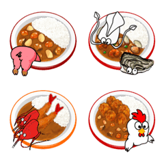 [LINE絵文字] 俺たちカレー族！の画像