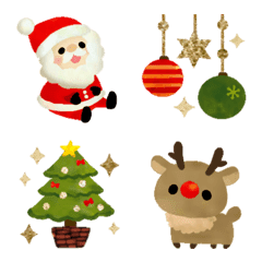 [LINE絵文字] キラキラ可愛いクリスマス絵文字の画像