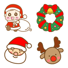 [LINE絵文字] Cute Baby♡(女の子) vol.8 X'mas ver.の画像