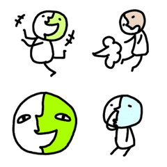 [LINE絵文字] ゆかいな棒人間絵文字の画像