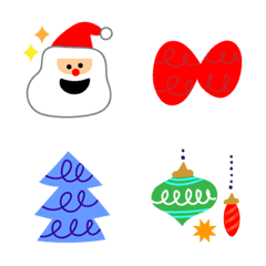 [LINE絵文字] クリスマスカラフル絵文字の画像