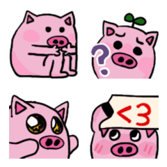[LINE絵文字] a sweet pigの画像