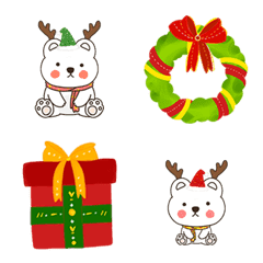 [LINE絵文字] Emoji Bear ＆ CHRISTMAS V.1の画像