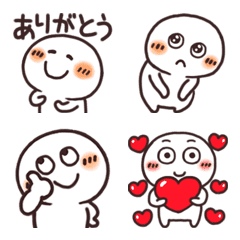 [LINE絵文字] まるっこいやつの絵文字3の画像