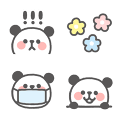 のんびりパンダ☆パステル絵文字の絵文字メイン画像
