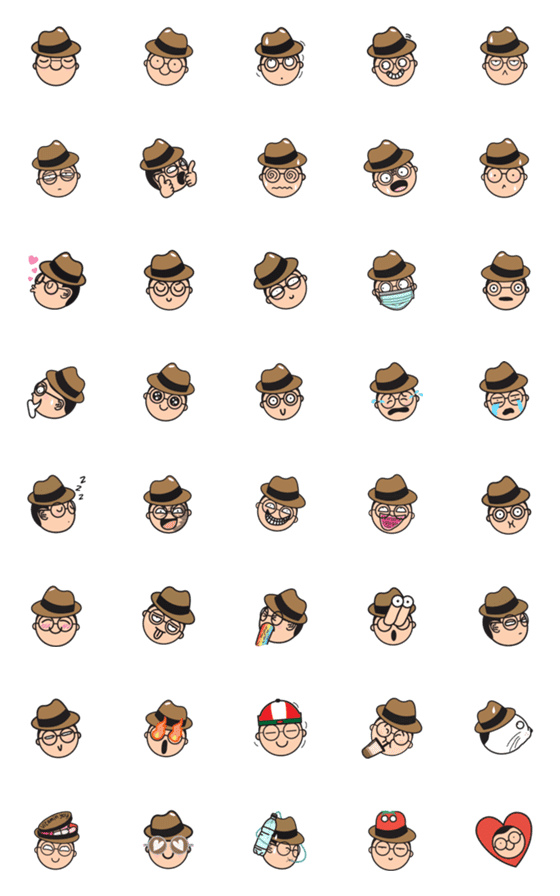 [LINE絵文字]Mr. B Emojiの画像一覧