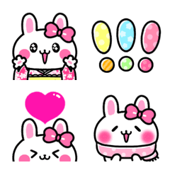 ラブリーうさちゃん♡冬ver♡の絵文字メイン画像