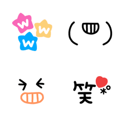 [LINE絵文字] 笑い◎mixの画像