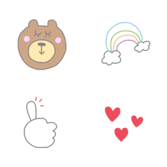 [LINE絵文字] nnnk simple emoji 1の画像