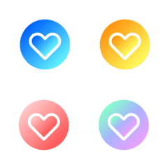 [LINE絵文字] Gradient loveの画像