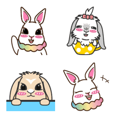 [LINE絵文字] Bunny Queen Whiteの画像