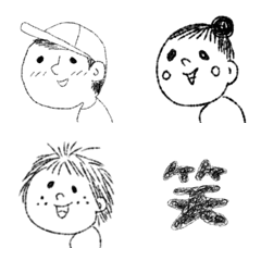 [LINE絵文字] 鉛筆風ならくがきたち。の画像