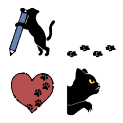 [LINE絵文字] Loose Black Cat ‐vol.2‐の画像