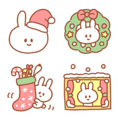 [LINE絵文字] クリスマスの絵文字○メリクリうさぎの画像