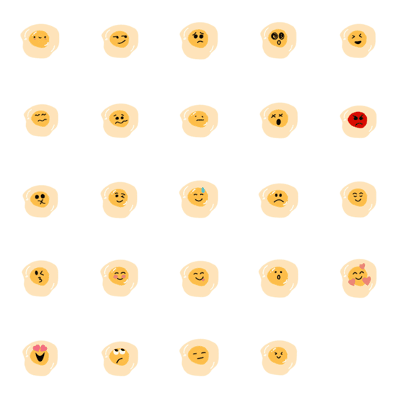[LINE絵文字]超かわいい揚げ卵の画像一覧