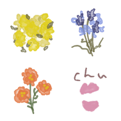 [LINE絵文字] 大人なお花♡絵文字の画像