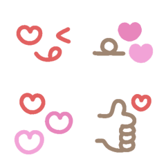 [LINE絵文字] はーとふる♡ゆるえもじの画像