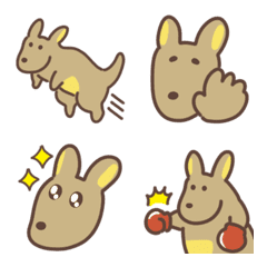 [LINE絵文字] はねるカンガルー絵文字3の画像