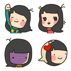 [LINE絵文字] れとろなおんなのこ そのにの画像