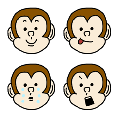 [LINE絵文字] ★お猿さん★シンプルスタンプの画像