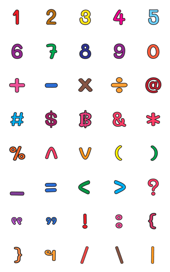 [LINE絵文字]Number emoji 3の画像一覧