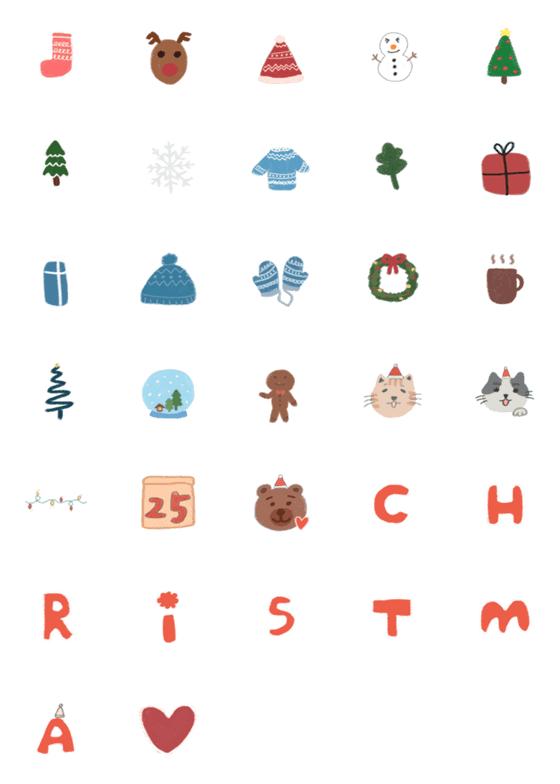 [LINE絵文字]Christmas season comingの画像一覧