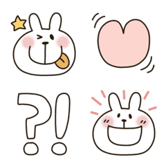 [LINE絵文字] うさぴ★絵文字【再販】の画像