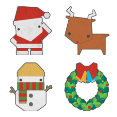 Christmas Paper Foldingの絵文字メイン画像