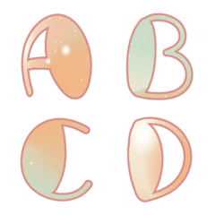 [LINE絵文字] Soft Pastel Fontの画像