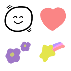 [LINE絵文字] 使いやすい記号①顔文字の画像