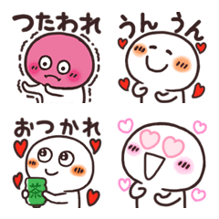 [LINE絵文字] まるっこいやつの絵文字6の画像