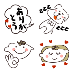 [LINE絵文字] たろう★はなこの画像