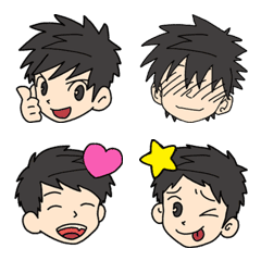 [LINE絵文字] Male emoji charactersの画像