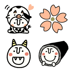 [LINE絵文字] ほっこりコビトン SPRINGの画像