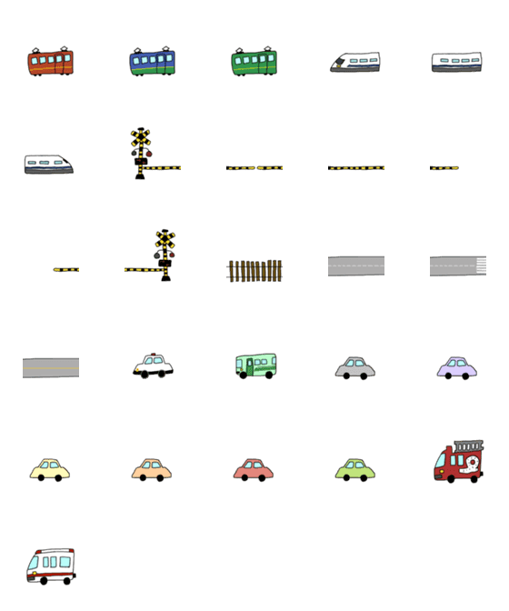 [LINE絵文字]のりものの画像一覧