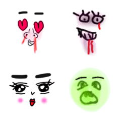 キモかわ 絵文字の絵文字メイン画像