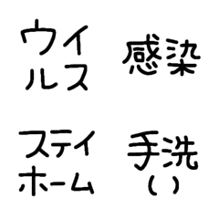 [LINE絵文字] コロナに負けない絵文字の画像