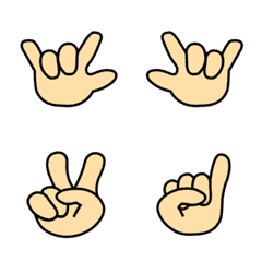 [LINE絵文字] Number of fingers 01の画像