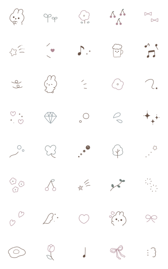 [LINE絵文字]ナチュラル * 。◌ 2の画像一覧