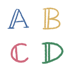 [LINE絵文字] 手書きのクレヨンの手紙の画像