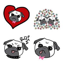 [LINE絵文字] sweet PUGの画像