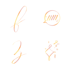 [LINE絵文字] Sunset English Fonts emojiの画像