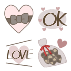 [LINE絵文字] ガーリー Sweetな絵文字の画像