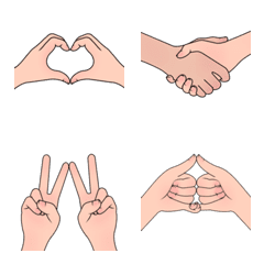 [LINE絵文字] Hand signalsの画像