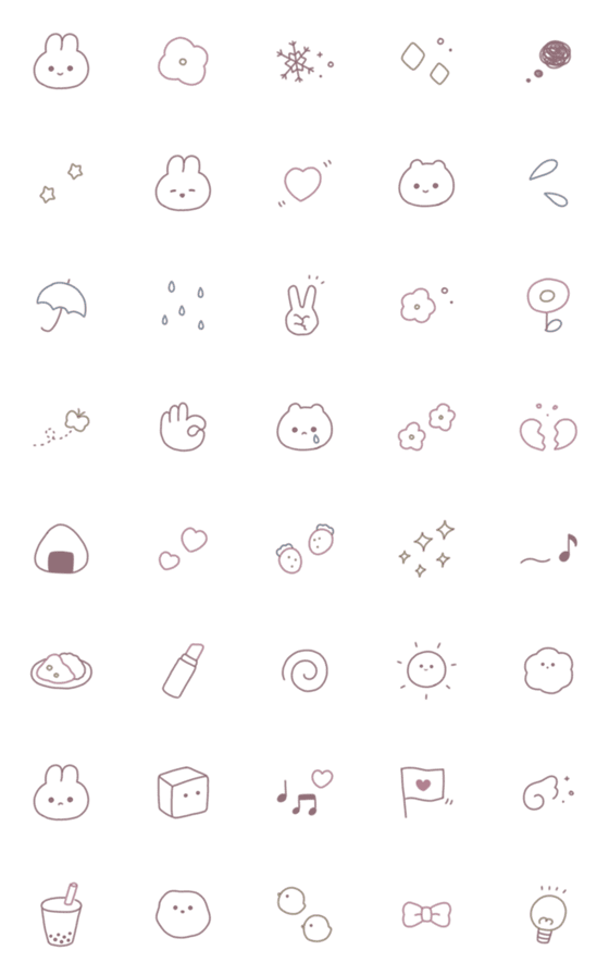 [LINE絵文字]ナチュラル * 。◌ 4の画像一覧