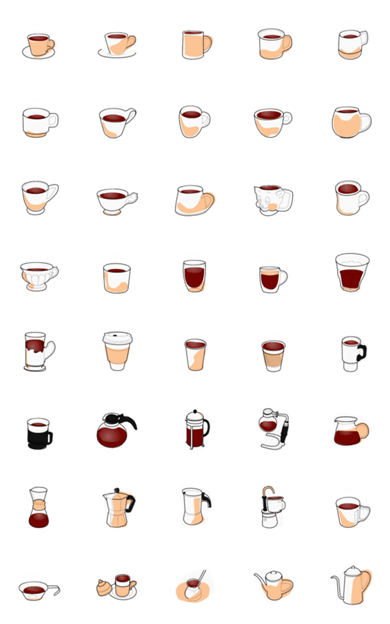 [LINE絵文字]おはよう(coffee)の画像一覧