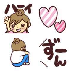 [LINE絵文字] お団子ちゃん 絵文字 2の画像