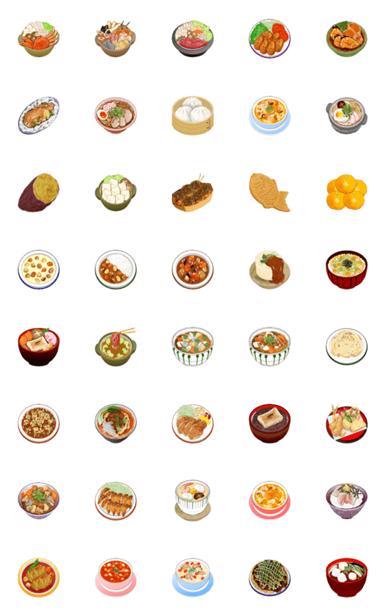 [LINE絵文字]冬に食べたい定番料理♥の画像一覧