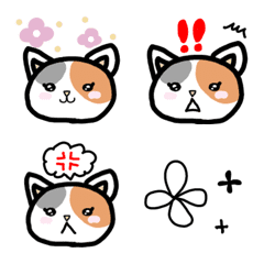 [LINE絵文字] 三毛猫ちゃんの画像