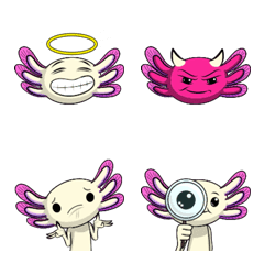 [LINE絵文字] I Like You Axolotl Emojiの画像